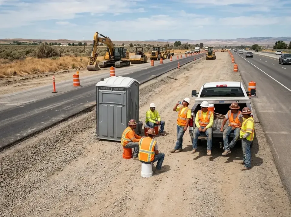 highway-road-construction-crew-007 — frequently asked questions, Porta Potty and Restroom Rentals in Philomath, OR